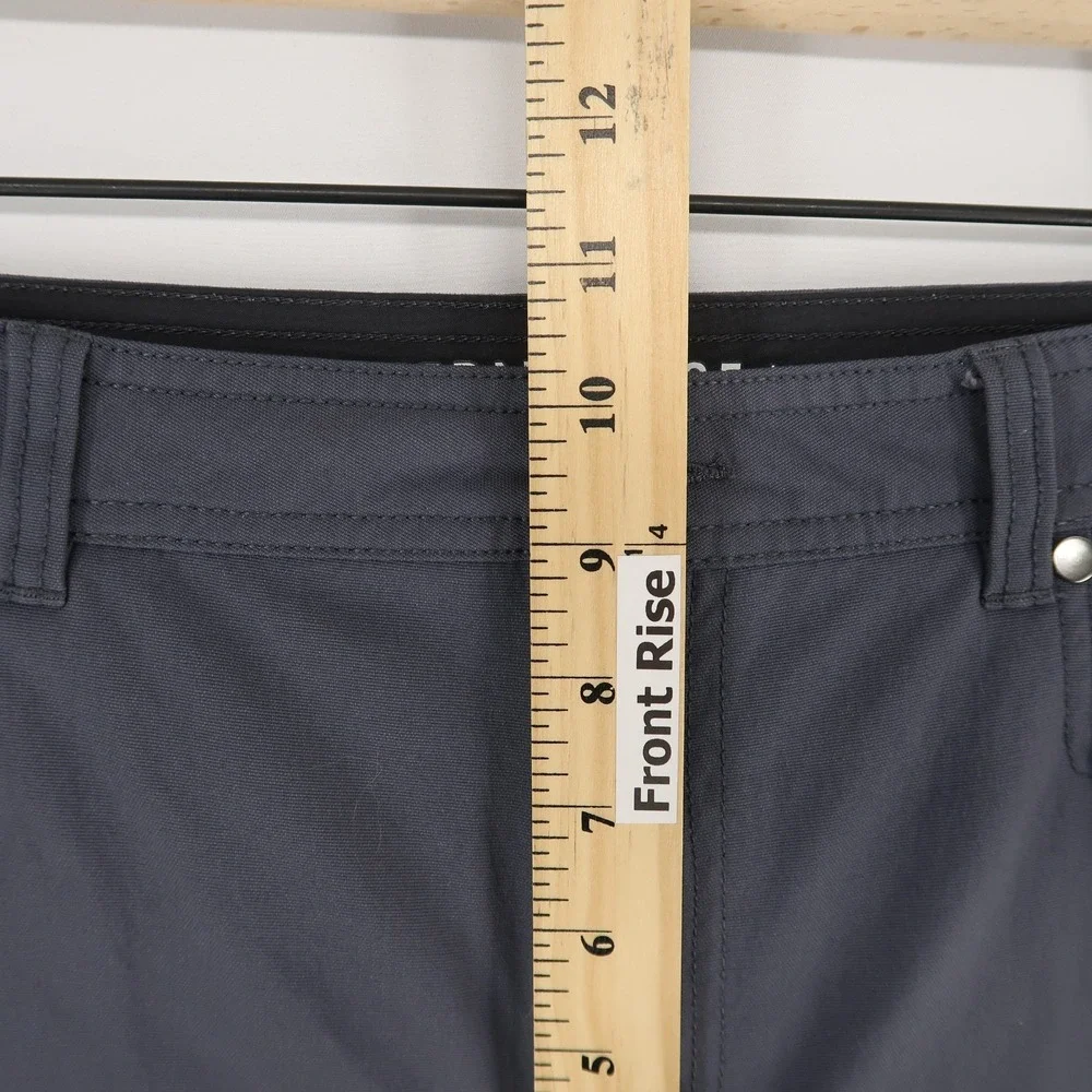 Western Rise Pants Mens 34x28 Gray Travel Performance Stretch Nylon - Picture 5 of 11